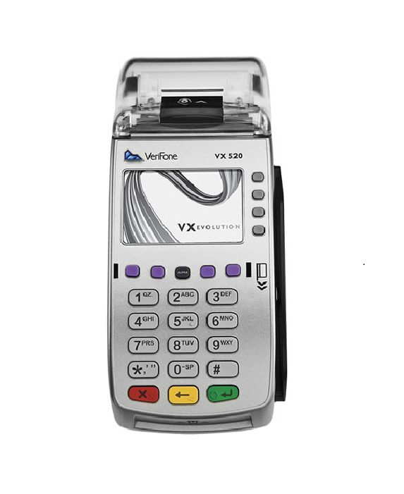 Ввод данных через SIM-карту (бесконтактный считыватель) VX 520 3G CTLS для телефонной связи